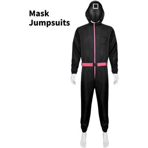 Unbranded (Square, M) Squid Black Game Bodysuit Cosplay Costumes Triangle Square Circle Ha Unbranded (Square, M) Squid Black Game Bodysuit Cosplay Costumes Triangle Square Circle Ha