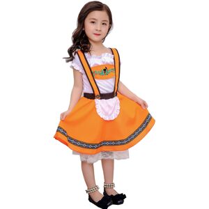 Unbranded (L(120-130cm)) Girls' Oktoberfest Beer Maid Costume – Kids' Cosplay Dress for Ha Unbranded (L(120-130cm)) Girls' Oktoberfest Beer Maid Costume – Kids' Cosplay Dress for Ha