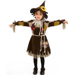 Unbranded (XS-(95-110cm)) Girls' Scarecrow Clown Costume – Kids' Halloween & School Play O Unbranded (XS-(95-110cm)) Girls' Scarecrow Clown Costume – Kids' Halloween & School Play O