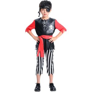 Unbranded (XL(140-155cm)) Boys Halloween Pirate Costume Little Pirate Cosplay Outfit for P Unbranded (XL(140-155cm)) Boys Halloween Pirate Costume Little Pirate Cosplay Outfit for P