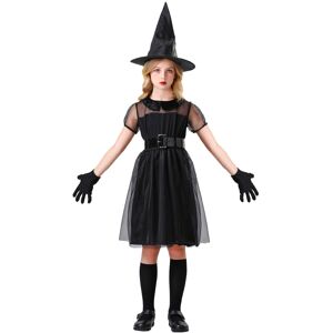 Unbranded (M(120-130cm)) Cute Witch Costume for Girls Halloween Role Play & School Show Unbranded (M(120-130cm)) Cute Witch Costume for Girls Halloween Role Play & School Show