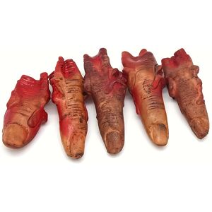 Unbranded (5pcs) 5pcs Realistic Bloody Fake Fingers - Skin Tone Halloween Decoration Props Unbranded (5pcs) 5pcs Realistic Bloody Fake Fingers - Skin Tone Halloween Decoration Props