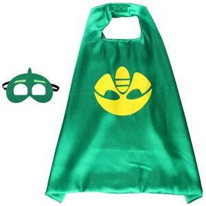 Unbranded (Green Cape+Mask, 70*70cm/27.56*27.56in) Noblekids Mask Pj Costume Catboy Owlett Unbranded (Green Cape+Mask, 70*70cm/27.56*27.56in) Noblekids Mask Pj Costume Catboy Owlett