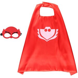 Unbranded (Red Cape+Mask, 70*70cm/27.56*27.56in) Noblekids Mask Pj Costume Catboy Owlette Unbranded (Red Cape+Mask, 70*70cm/27.56*27.56in) Noblekids Mask Pj Costume Catboy Owlette