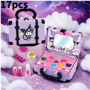 Unbranded (Purple) Pattern Kuromi Melody Kids Makeup Toy Set With Lipstick Polish Cosmetic Unbranded (Purple) Pattern Kuromi Melody Kids Makeup Toy Set With Lipstick Polish Cosmetic
