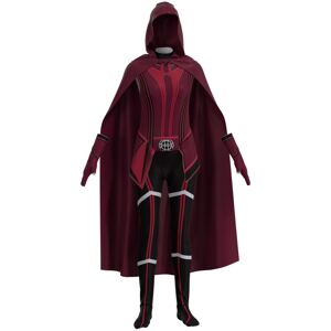 Ibywind (?????+??, 110cm) Kids Scarlet Witch Cosplay Costume Halloween Dress With Cape P Ibywind (?????+??, 110cm) Kids Scarlet Witch Cosplay Costume Halloween Dress With Cape P