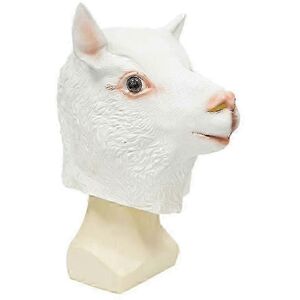 Kikidex (As show, One size) Sheep Halloween Deluxe Mask Head Mask Latex Animal Mask Nove Kikidex (As show, One size) Sheep Halloween Deluxe Mask Head Mask Latex Animal Mask Nove
