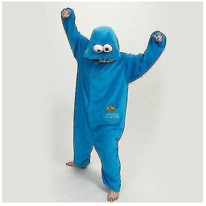 Kikidex (XL, One size) Adult Sesame Street Cookie Monster Costume Pajamas Outfit. Kikidex (XL, One size) Adult Sesame Street Cookie Monster Costume Pajamas Outfit.