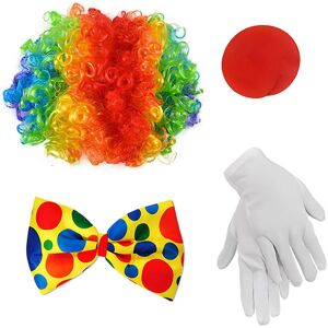 Unbranded (Set 6, One size) Adult Clown Cosplay Costume Set for Halloween Carnivals Party Unbranded (Set 6, One size) Adult Clown Cosplay Costume Set for Halloween Carnivals Party