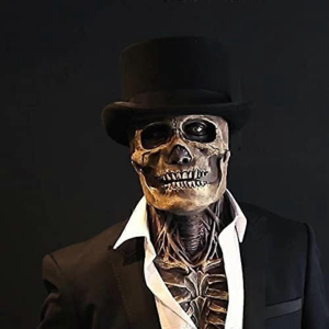 Unbranded Skull Mask Scary Full Head Skeleton Headgear Creepy Biochemical Mask Realistic H Unbranded Skull Mask Scary Full Head Skeleton Headgear Creepy Biochemical Mask Realistic H