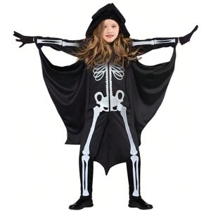Gaatpot (skull, 100cm) 2025 Halloween children's costume cloak bat cloak witch skeleton Gaatpot (skull, 100cm) 2025 Halloween children's costume cloak bat cloak witch skeleton
