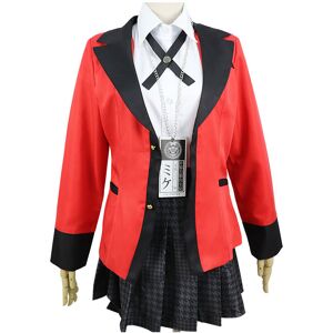 Unbranded (Set, 3XL) Yumeko Kakegurui Jabami School Uniforms Dress Cosplay Party Halloween Unbranded (Set, 3XL) Yumeko Kakegurui Jabami School Uniforms Dress Cosplay Party Halloween