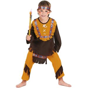 Rubies (M 7-9 years (120-130 cm)) Brown and ochre Indian costume for boys Rubies (M 7-9 years (120-130 cm)) Brown and ochre Indian costume for boys