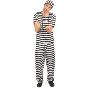 Rubies Black and white prisoner costume for men Rubies Black and white prisoner costume for men