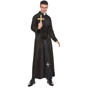 Rubies (XL) Priest costume with white collar for men Rubies (XL) Priest costume with white collar for men