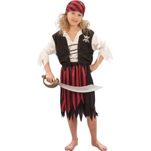 Rubies (M 7-9 years (120-130 cm)) Black and red corsair pirate costume for girls Rubies (M 7-9 years (120-130 cm)) Black and red corsair pirate costume for girls