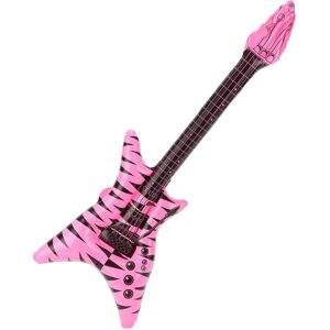Rubies Adult neon pink inflatable rock guitar Rubies Adult neon pink inflatable rock guitar