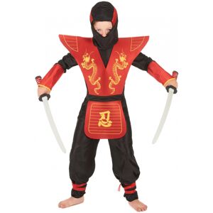 Rubies (5-7 years (128 cm)) Boys' dragon pattern ninja costume Rubies (5-7 years (128 cm)) Boys' dragon pattern ninja costume