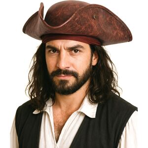 Rubies Adult brown leather effect pirate hat Rubies Adult brown leather effect pirate hat