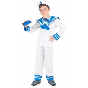 Rubies (S 4-6 years (110-120 cm)) Blue and white sailor costume for boys Rubies (S 4-6 years (110-120 cm)) Blue and white sailor costume for boys