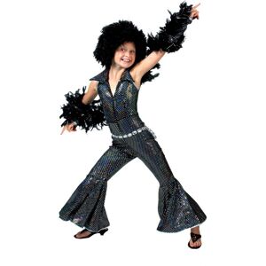 Rubies (10-12 years (140 cm)) Black shiny disco costume for girls Rubies (10-12 years (140 cm)) Black shiny disco costume for girls