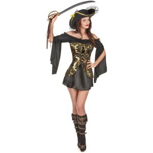 Rubies (M / L) Black and gold pirate costume for women Rubies (M / L) Black and gold pirate costume for women