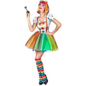 Rubies (S) Women's multicolored paint clown costume Rubies (S) Women's multicolored paint clown costume