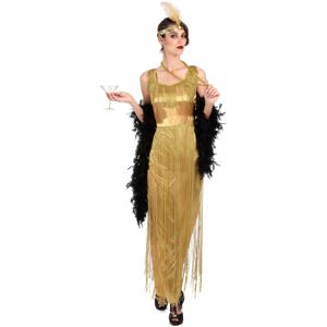 Rubies (L) Women's Gold Fringed Charleston Costume Rubies (L) Women's Gold Fringed Charleston Costume