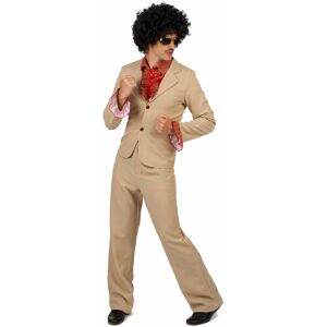 Rubies (L) Men's Beige Frilly Disco Costume Rubies (L) Men's Beige Frilly Disco Costume