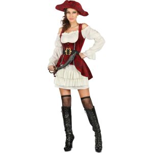 Rubies (S) White and red pirate costume for women Rubies (S) White and red pirate costume for women