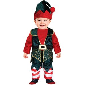 Rubies (12 - 18 months (82 - 88cm)) Baby velvet Christmas elf costume Rubies (12 - 18 months (82 - 88cm)) Baby velvet Christmas elf costume