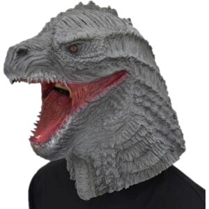 Unbranded (Gray) Gray Black Simulation Godzilla Latex Headgear Cosplay Prop For Halloween Unbranded (Gray) Gray Black Simulation Godzilla Latex Headgear Cosplay Prop For Halloween