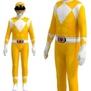 Unbranded (Yellow, 120) Power Rangers Costume Kids Adult Cosplay Fancy Party Dress Jumpsui Unbranded (Yellow, 120) Power Rangers Costume Kids Adult Cosplay Fancy Party Dress Jumpsui