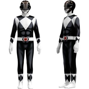 Unbranded (Black, 120) Power Rangers Costume Kids Adult Cosplay Fancy Party Dress Jumpsuit Unbranded (Black, 120) Power Rangers Costume Kids Adult Cosplay Fancy Party Dress Jumpsuit