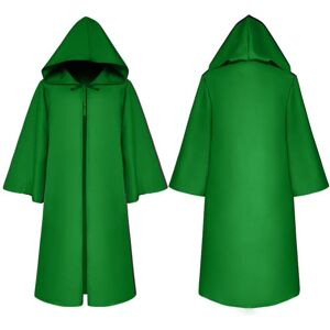 Unbranded (Green, Kids 145-155cm) Star Wars Jedi Warrior Hooded Cloak Cape Robe Costume Co Unbranded (Green, Kids 145-155cm) Star Wars Jedi Warrior Hooded Cloak Cape Robe Costume Co
