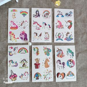 Unbranded Waterproof 10 Sheets Cartoon Temporary Tattoos for Kids Party Unbranded Waterproof 10 Sheets Cartoon Temporary Tattoos for Kids Party