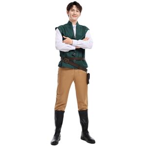 Unbranded (Adult M) Flynn Rider Tangled Cosplay Costume Stage Halloween Party Performance Unbranded (Adult M) Flynn Rider Tangled Cosplay Costume Stage Halloween Party Performance