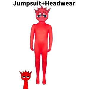 Unbranded (Red, Child 120) Incredibox Cosplay Sprunki Kids Adults Jumpsuits Halloween Cost Unbranded (Red, Child 120) Incredibox Cosplay Sprunki Kids Adults Jumpsuits Halloween Cost