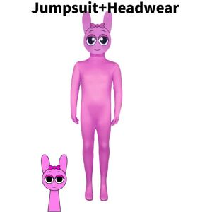 Unbranded (Pink, Child 120) Incredibox Cosplay Sprunki Kids Adults Jumpsuits Halloween Cos Unbranded (Pink, Child 120) Incredibox Cosplay Sprunki Kids Adults Jumpsuits Halloween Cos