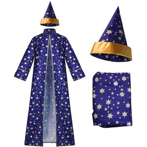 Unbranded (Blue, Adults L) Star Magician Halloween Moon Wizard Cosplay Costume Set With Cl Unbranded (Blue, Adults L) Star Magician Halloween Moon Wizard Cosplay Costume Set With Cl