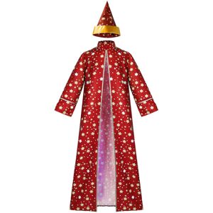 Unbranded (Red, Adults S) Star Magician Halloween Moon Wizard Cosplay Costume Set With And Unbranded (Red, Adults S) Star Magician Halloween Moon Wizard Cosplay Costume Set With And