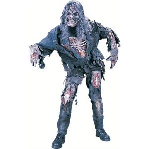 SRJ STAR (Variant) 4pcs Realistic Halloween Zombie Costume With Blood Splatter - Men's 3D SRJ STAR (Variant) 4pcs Realistic Halloween Zombie Costume With Blood Splatter - Men's 3D