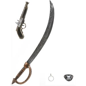 Rubies Plastic Pirate Kit for Kids and Adults Rubies Plastic Pirate Kit for Kids and Adults