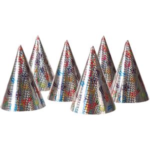 Rubies 6 Holographic Star Party Hats Rubies 6 Holographic Star Party Hats