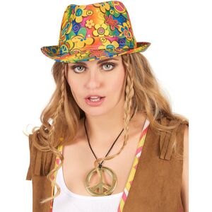 Rubies Adult floral hippie borsalino hat Rubies Adult floral hippie borsalino hat