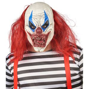 Rubies Red and white clown latex mask for adults Rubies Red and white clown latex mask for adults
