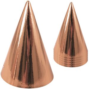 Rubies 6 Rose Gold Cardboard Party Hats 15cm Rubies 6 Rose Gold Cardboard Party Hats 15cm