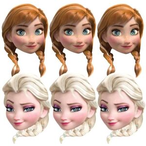 Set of 6 Anna and Elsa Disney Frozen Masks Set of 6 Anna and Elsa Disney Frozen Masks
