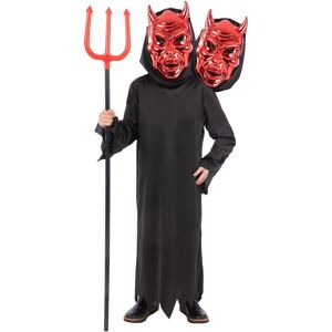 (10-12 Years, Black) Smiffys Childrens/Kids Demon Reaper 2 Headed Costume (10-12 Years, Black) Smiffys Childrens/Kids Demon Reaper 2 Headed Costume