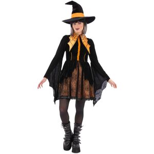 (8 UK - 10 UK, Black/Orange) Smiffys Womens/Ladies Spider Witch Costume (8 UK - 10 UK, Black/Orange) Smiffys Womens/Ladies Spider Witch Costume
